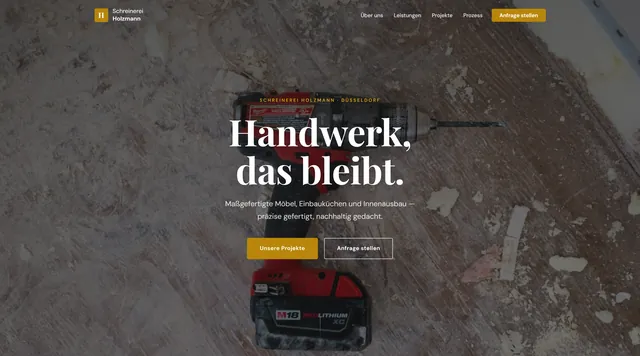 Tischler-Website