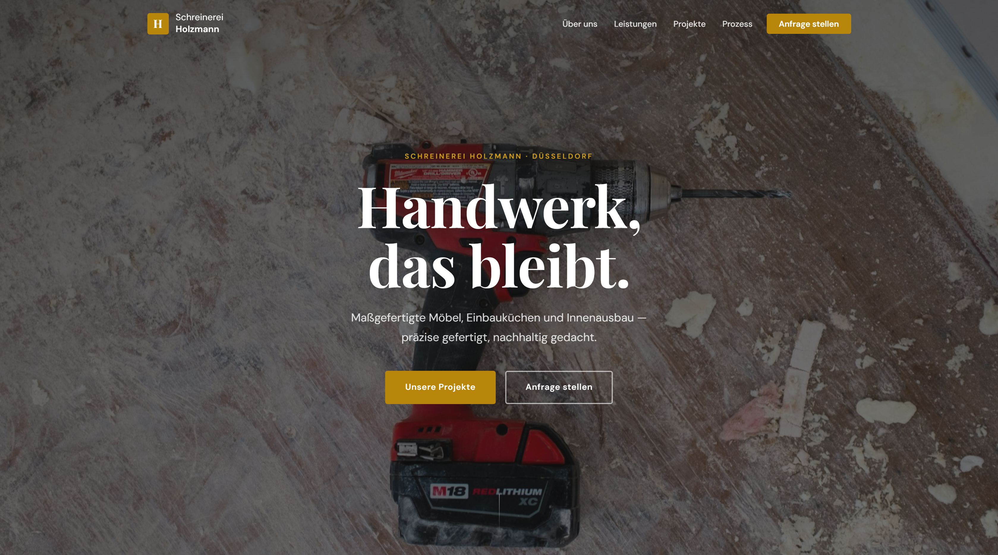 Tischler-Website