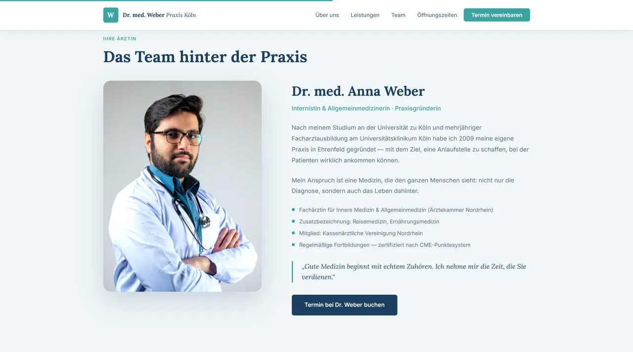 Praxis Weber — Leistungen