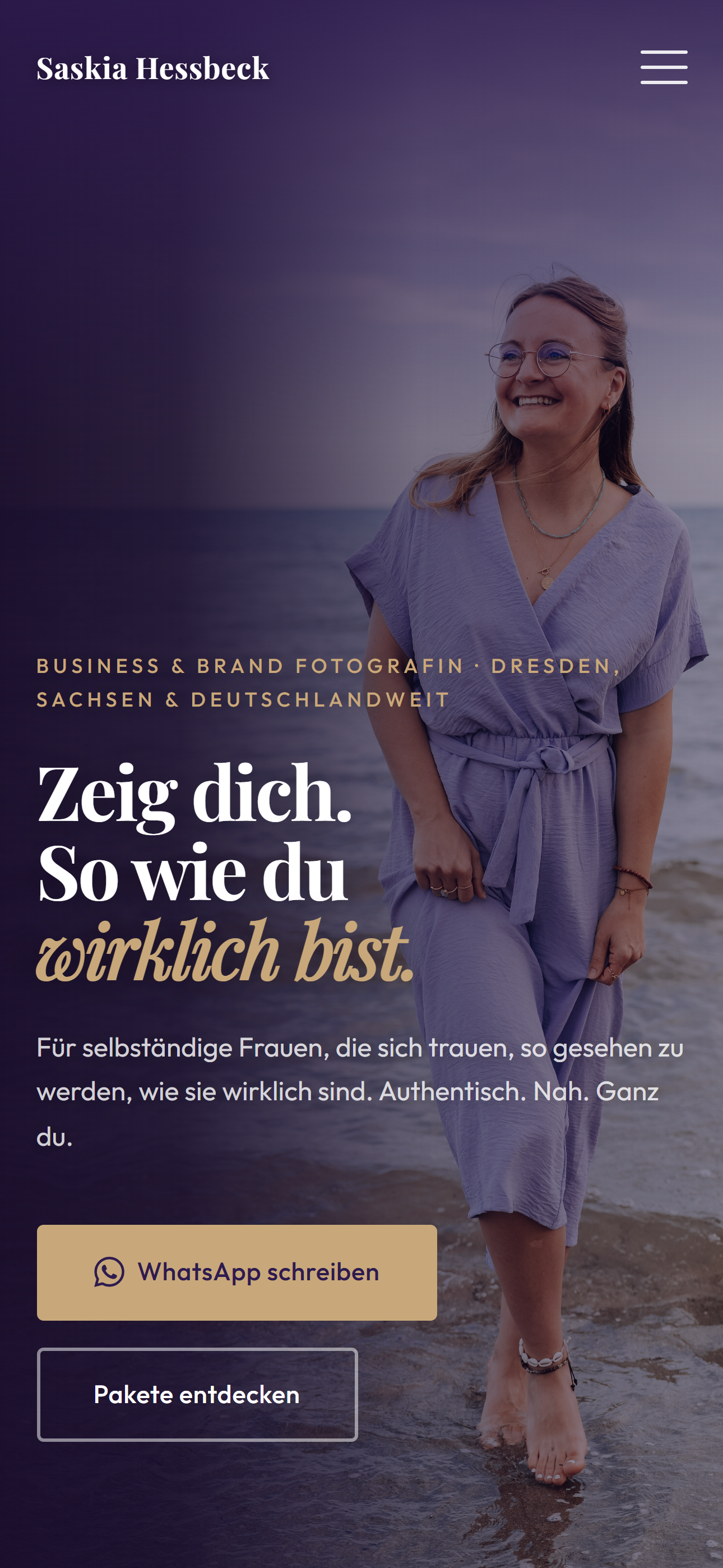 Saskia Hessbeck Fotografie Website Screenshot