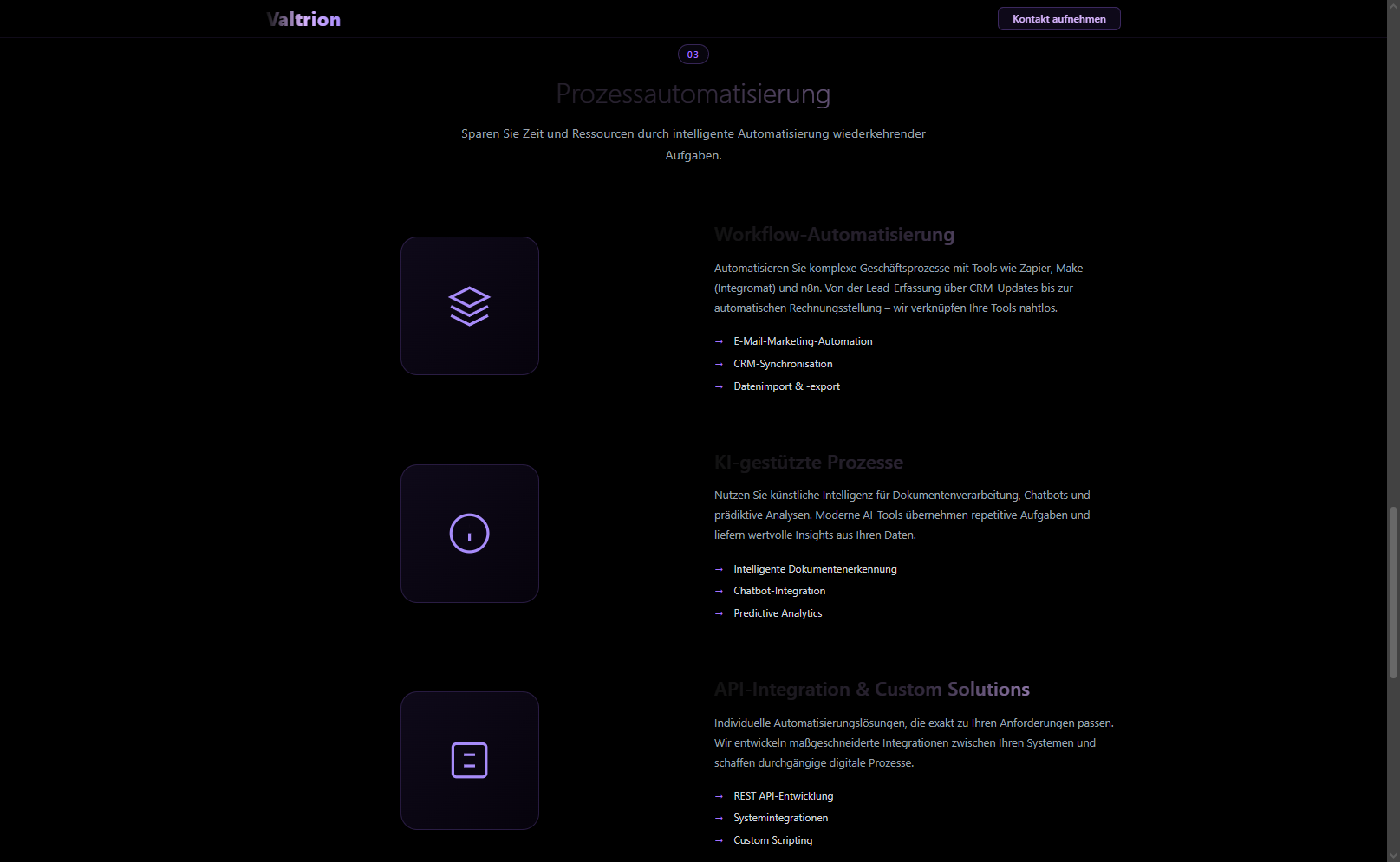 Valtrion — Startseite